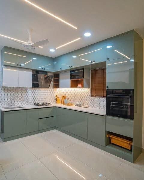 Two-Tone Modular Kitchen